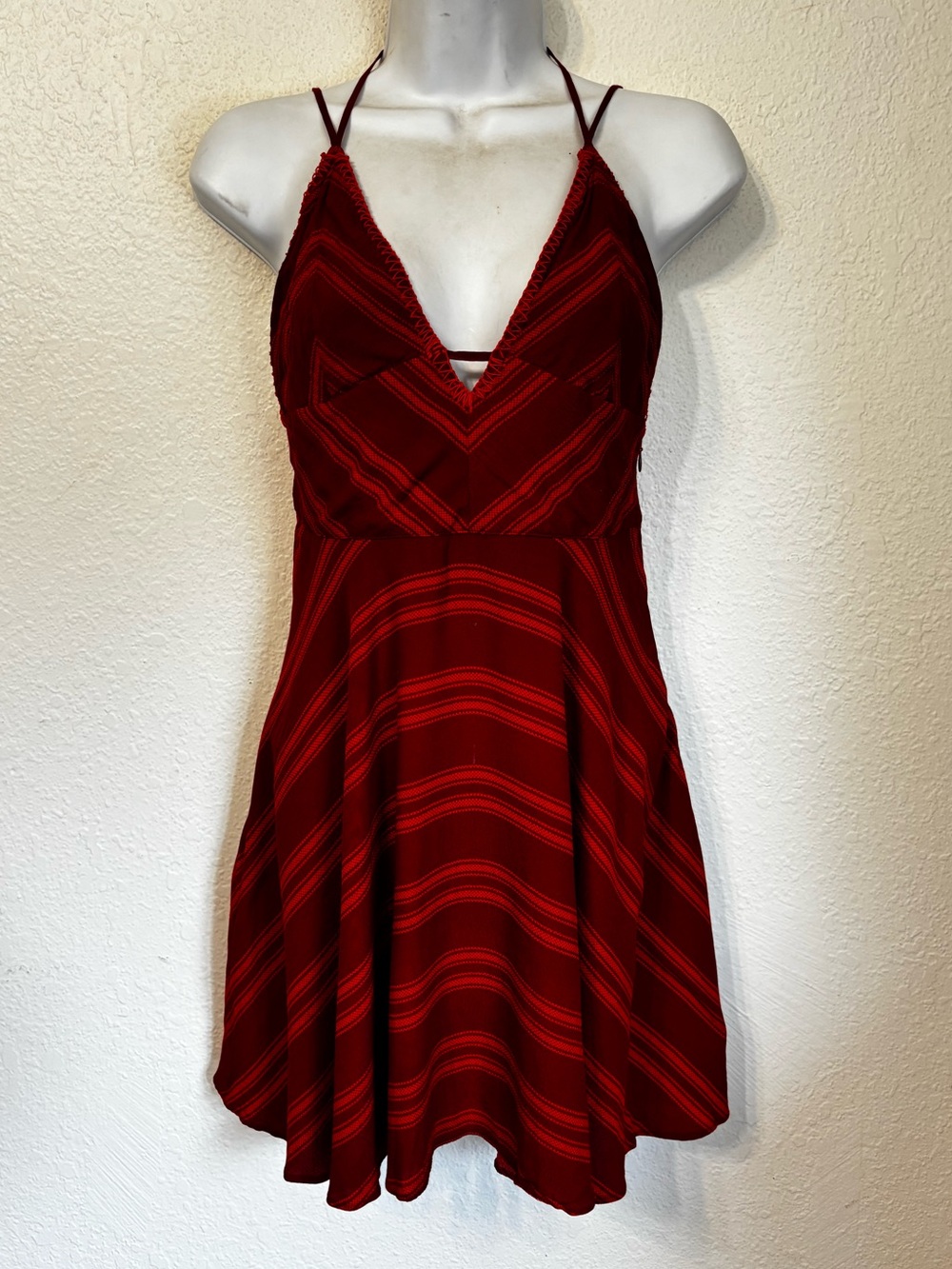 Urban Outfitters Ecote Clementine Plunge V Mini Dress Size 4